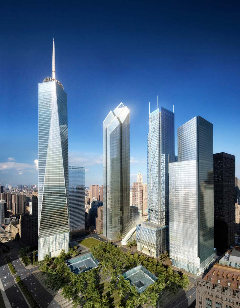 Illustration for article titled A Look at the Final WTC Skyscraper, and the Design That Was Rejected